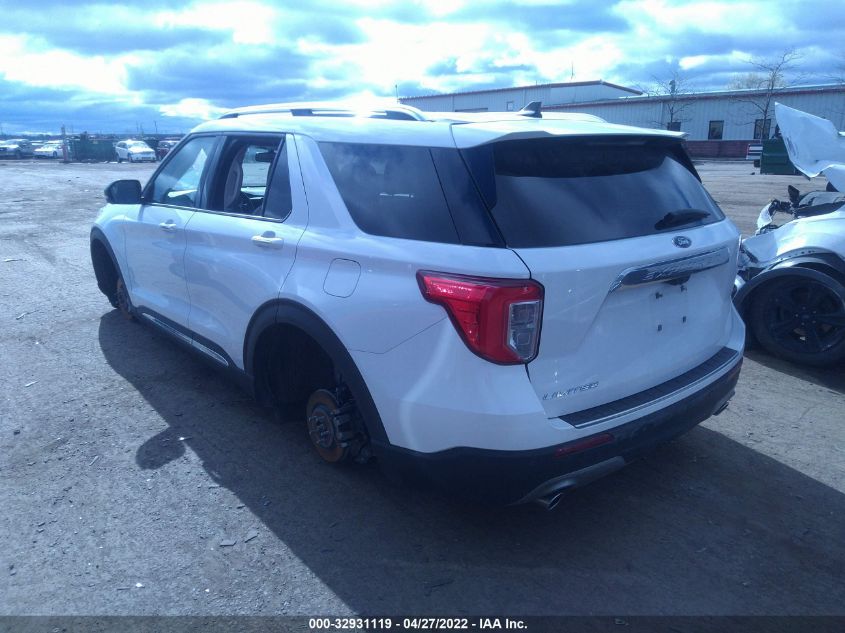 2021 FORD EXPLORER LIMITED VIN: 1FMSK7FH9MGB06027