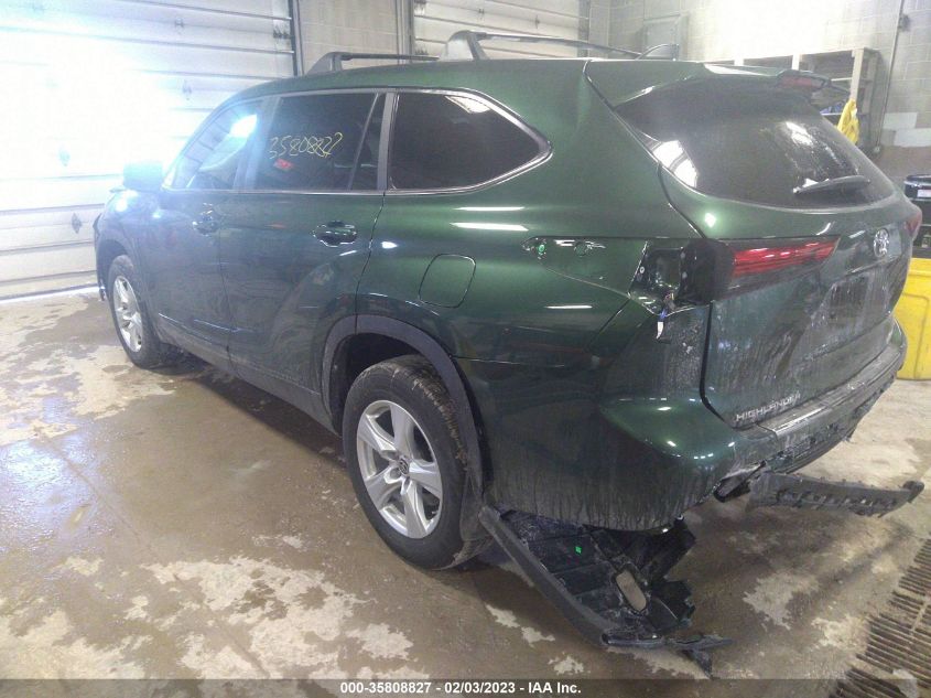 2023 TOYOTA HIGHLANDER L/LE/XLE/XSE/LIMITED VIN: 5TDKDRAH8PS501599