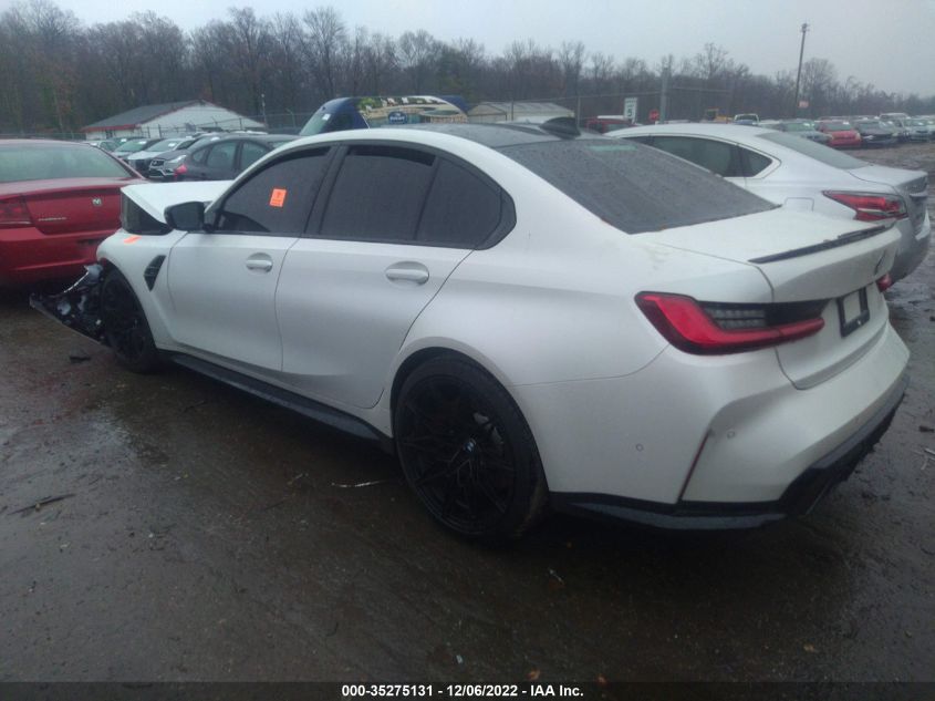 2021 BMW M3 COMPETITION VIN: WBS33AY09MFL41276