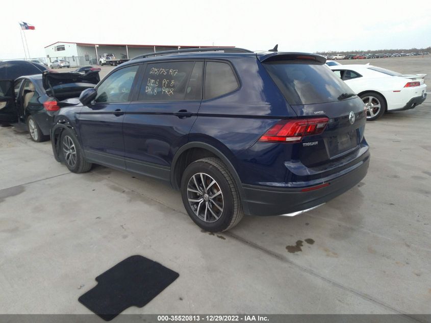 2021 VOLKSWAGEN TIGUAN S VIN: 3VV1B7AX1MM026727