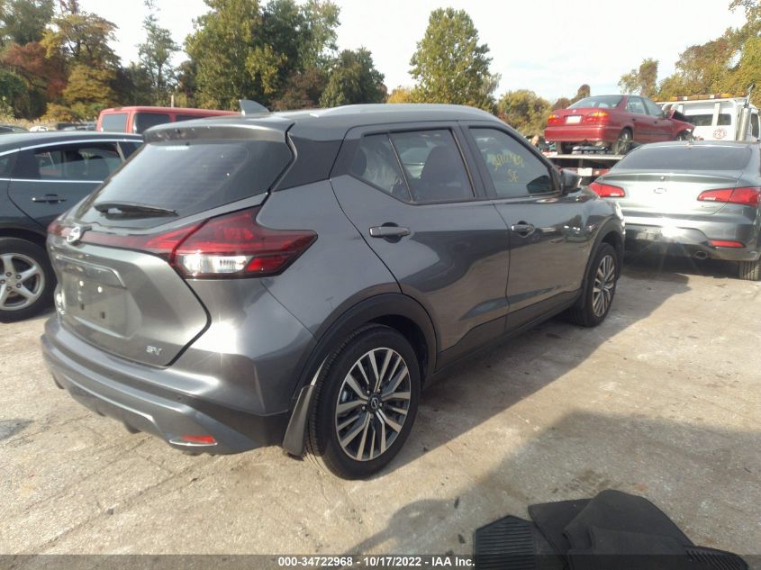 2022 NISSAN KICKS SV VIN: 3N1CP5CVXNL486035