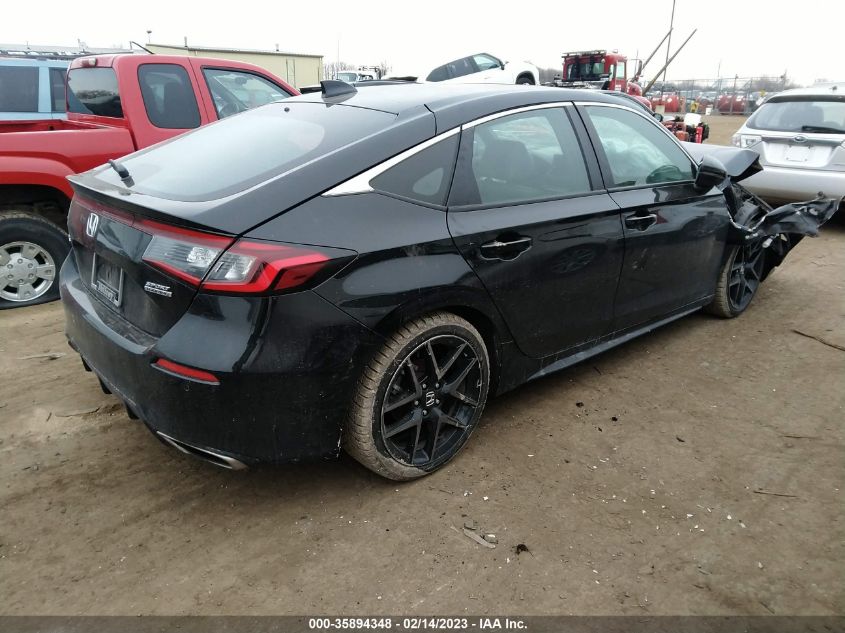 2022 HONDA CIVIC HATCHBACK SPORT TOURING VIN: 19XFL1H88NE000862