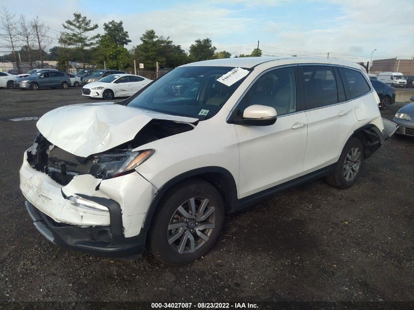 2021 HONDA PILOT EX VIN: 5FNYF6H38MB062806