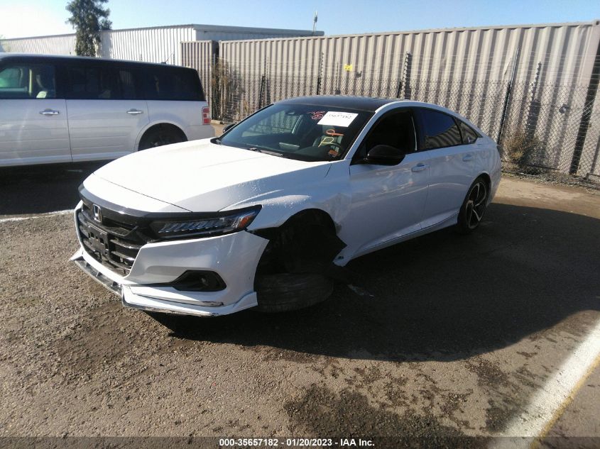 2021 HONDA ACCORD SEDAN SPORT VIN: 1HGCV2F37MA000722