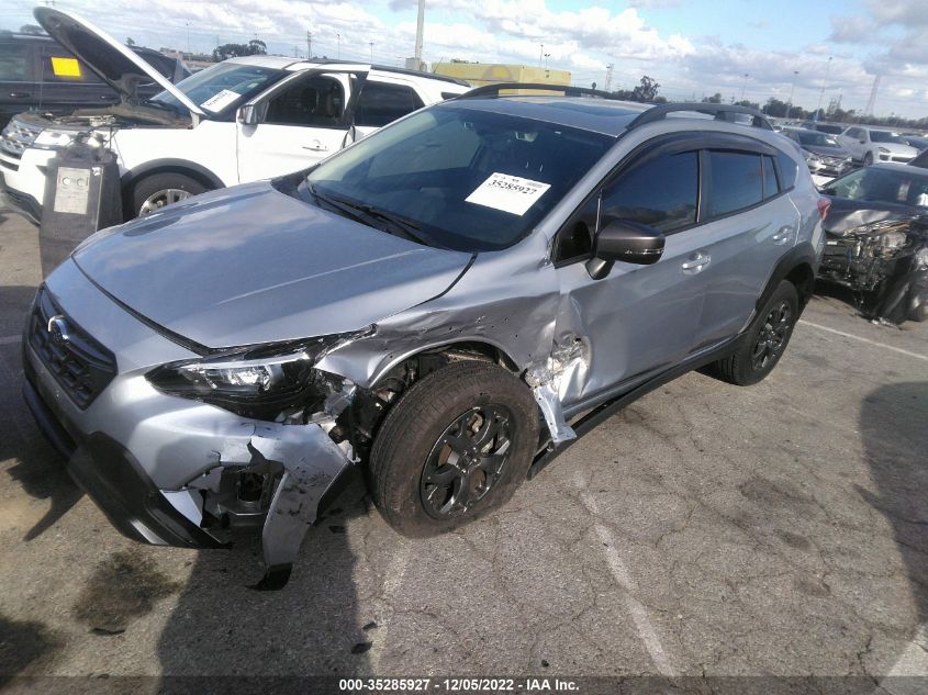 2022 SUBARU CROSSTREK SPORT VIN: JF2GTHSC7NH286273
