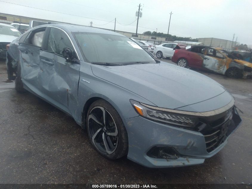 2022 HONDA ACCORD HYBRID SPORT VIN: 1HGCV3F27NA026008