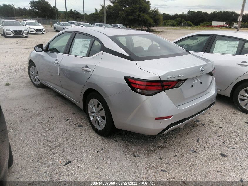 2022 NISSAN SENTRA S VIN: 3N1AB8BV5NY293013