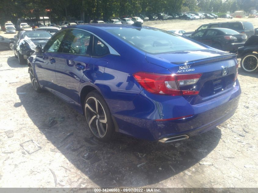 2021 HONDA ACCORD SEDAN SPORT VIN: 1HGCV2F39MA033592