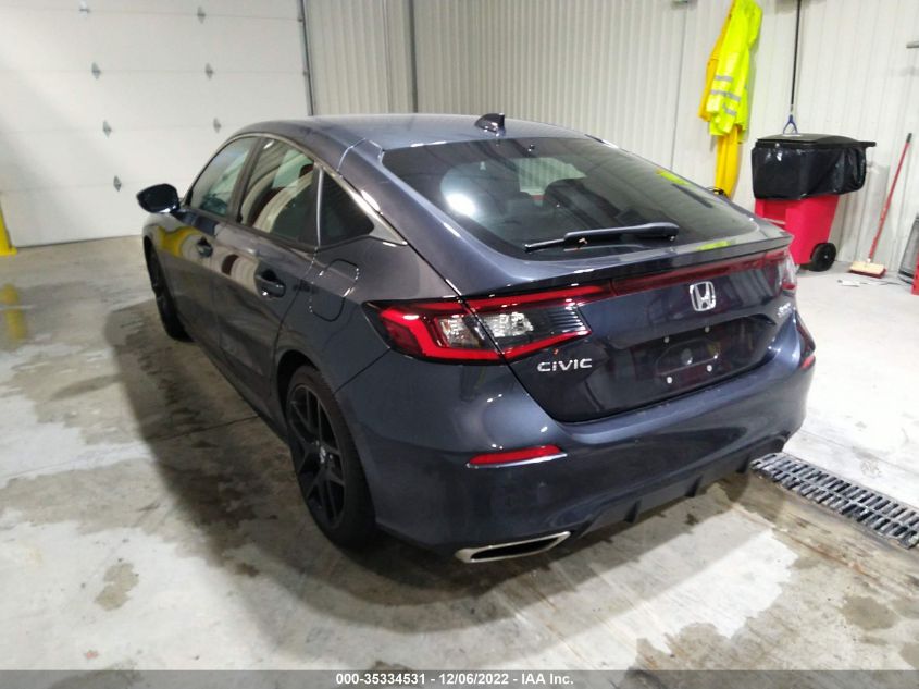 2022 HONDA CIVIC HATCHBACK SPORT TOURING VIN: 19XFL1H89NE017735