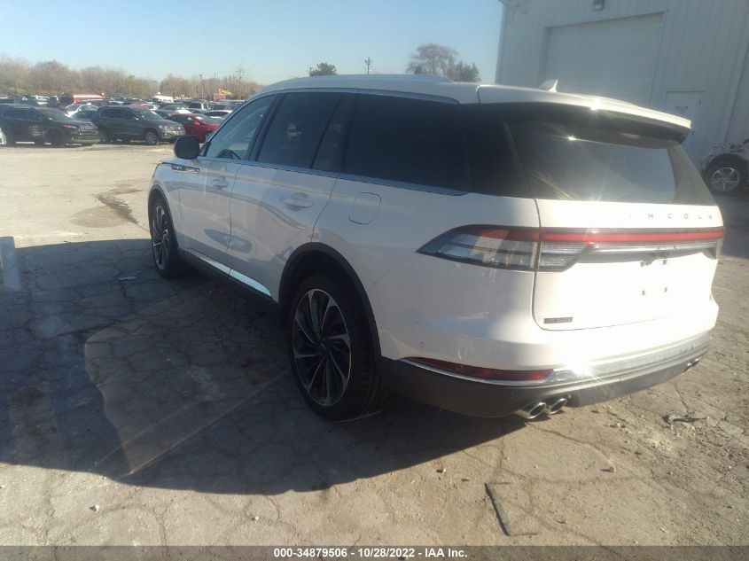 2022 LINCOLN AVIATOR RESERVE VIN: 5LM5J7XC3NGL09741