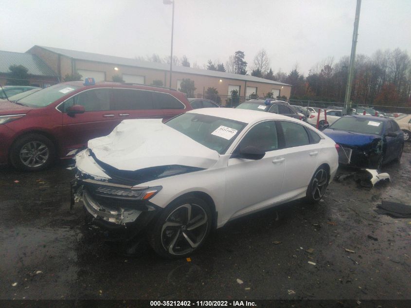 2022 HONDA ACCORD SEDAN SPORT VIN: 1HGCV1F3XNA063891
