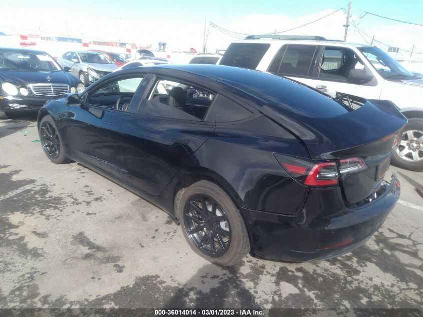 2022 TESLA MODEL 3 LONG RANGE VIN: 5YJ3E1EBXNF135235