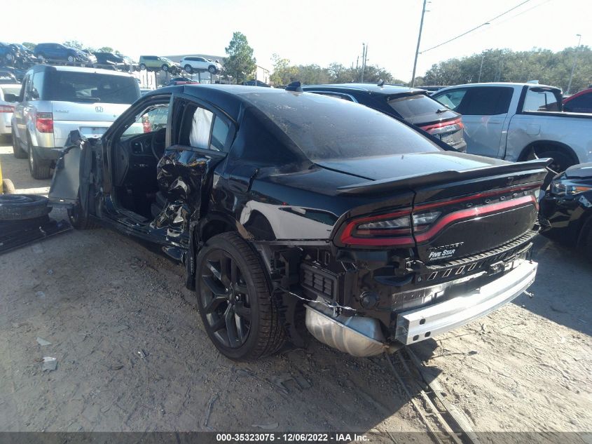 2022 DODGE CHARGER SXT VIN: 2C3CDXBG2NH153314