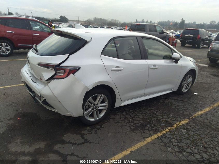 2022 TOYOTA COROLLA HATCHBACK SE VIN: JTNB4MBE7N3158544