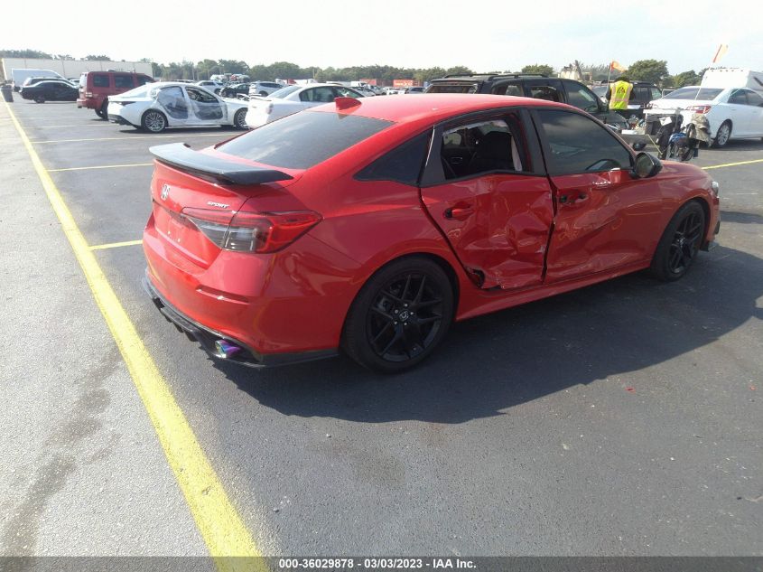 2022 HONDA CIVIC SEDAN SPORT VIN: 2HGFE2F55NH501996