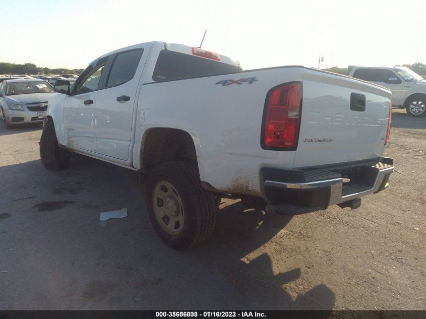 2022 CHEVROLET COLORADO 4WD WORK TRUCK VIN: 1GCGTBEN6N1183718