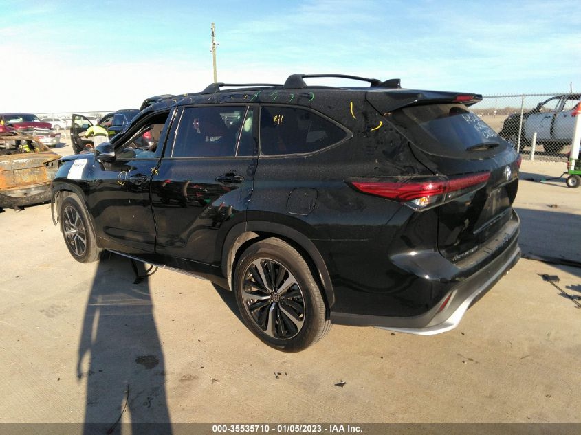 2021 TOYOTA HIGHLANDER XSE VIN: 5TDLZRAH2MS053863