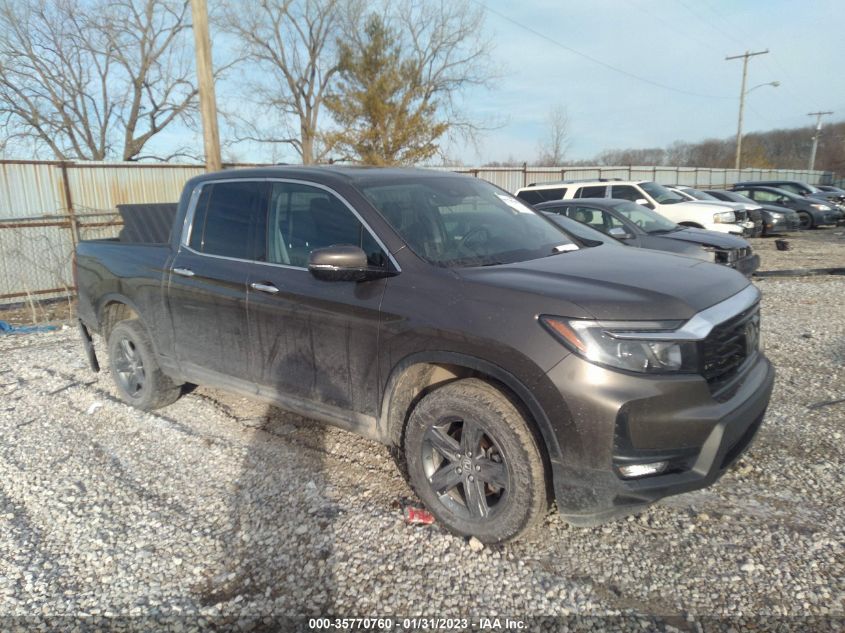 2022 HONDA RIDGELINE RTL-E VIN: 5FPYK3F73NB032508