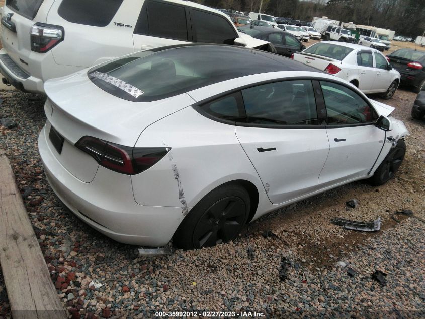 2022 TESLA MODEL 3 VIN: 5YJ3E1EA5NF334295