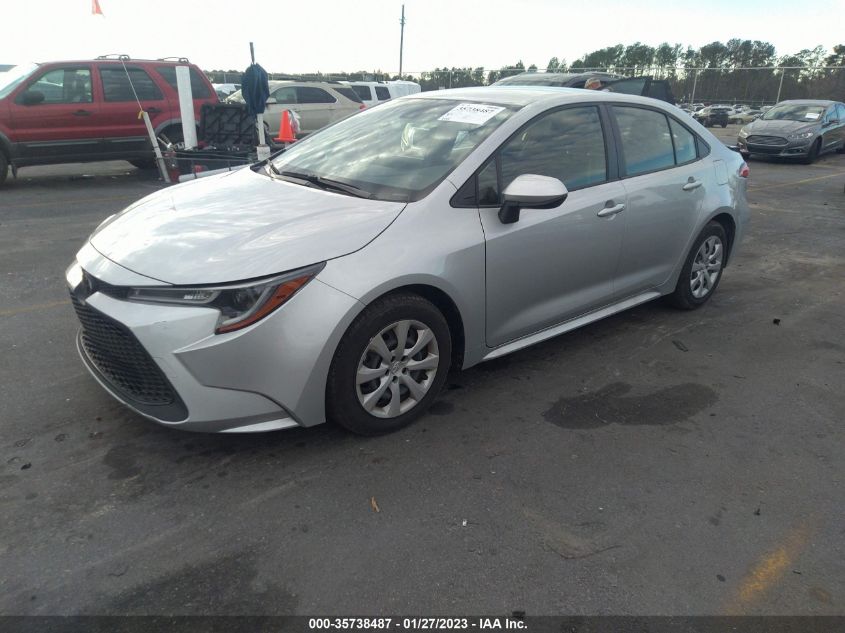 2022 TOYOTA COROLLA LE VIN: JTDEPMAE9N3015802