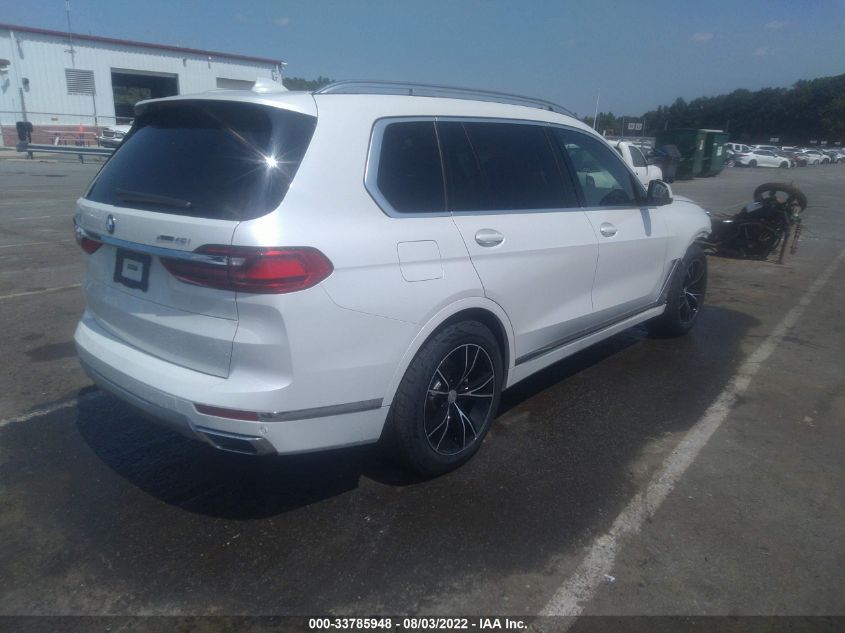 2021 BMW X7 XDRIVE40I VIN: 5UXCW2C02M9H86454