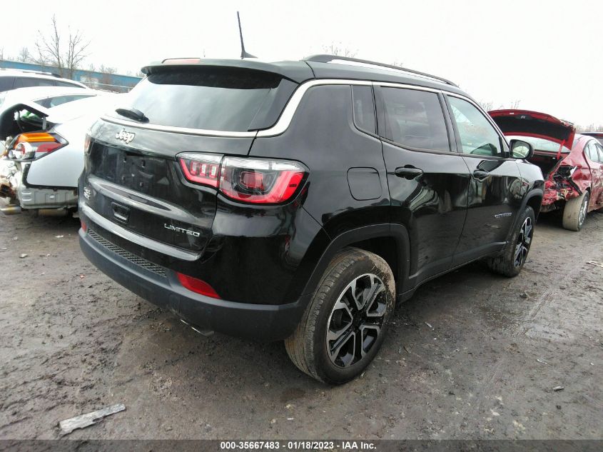 2022 JEEP COMPASS LIMITED VIN: 3C4NJDCB6NT105451