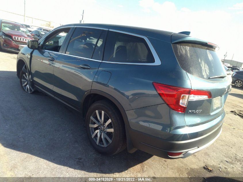 2021 HONDA PILOT EX-L VIN: 5FNYF5H50MB026006