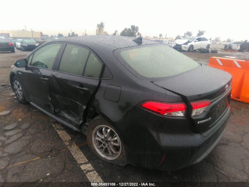 2021 TOYOTA COROLLA HYBRID LE VIN: JTDEAMDE9MJ024491