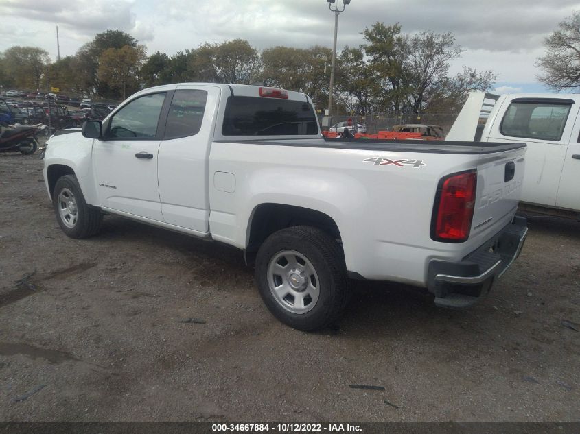 2021 CHEVROLET COLORADO 4WD WORK TRUCK VIN: 1GCHTBEA3M1129809