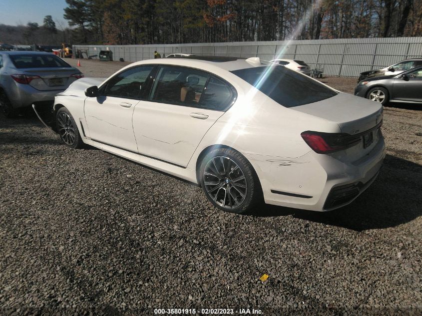 2022 BMW 7 SERIES 740I XDRIVE VIN: WBA7T4C07NCJ67550