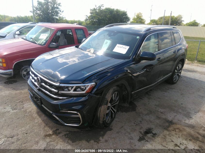 2021 VOLKSWAGEN ATLAS 3.6L V6 SEL PREMIUM VIN: 1V2FR2CA3MC547492