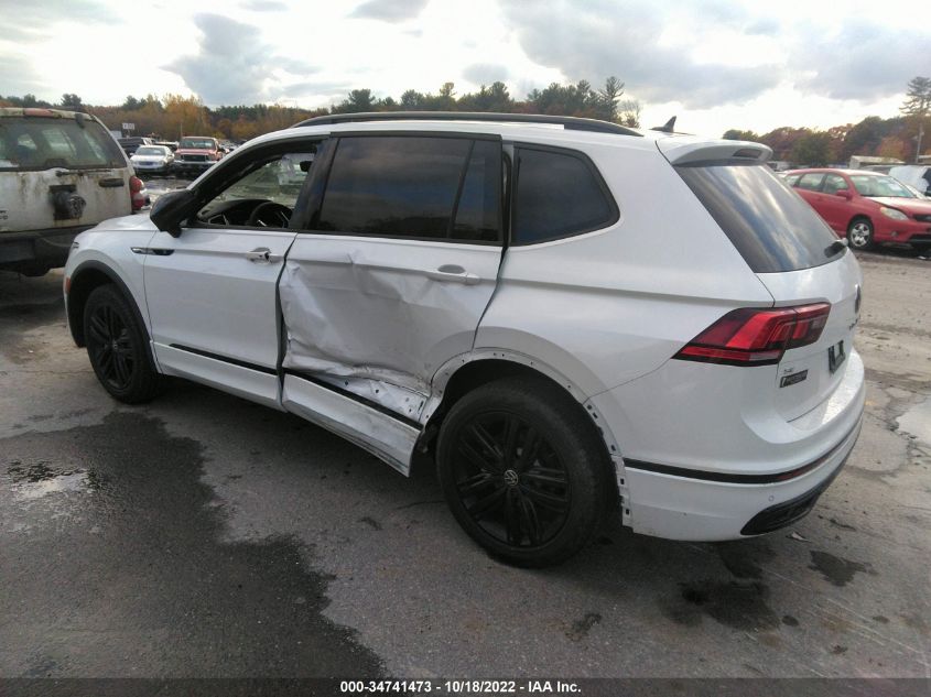 2022 VOLKSWAGEN TIGUAN SE R-LINE BLACK VIN: 3VV8B7AX4NM055686
