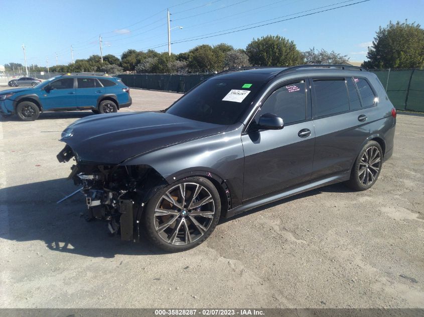 2022 BMW X7 M50I VIN: 5UXCX6C00N9L97489