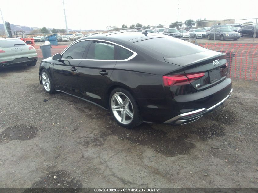 2022 AUDI A5 SPORTBACK S LINE PREMIUM PLUS VIN: WAUFACF51NA019053