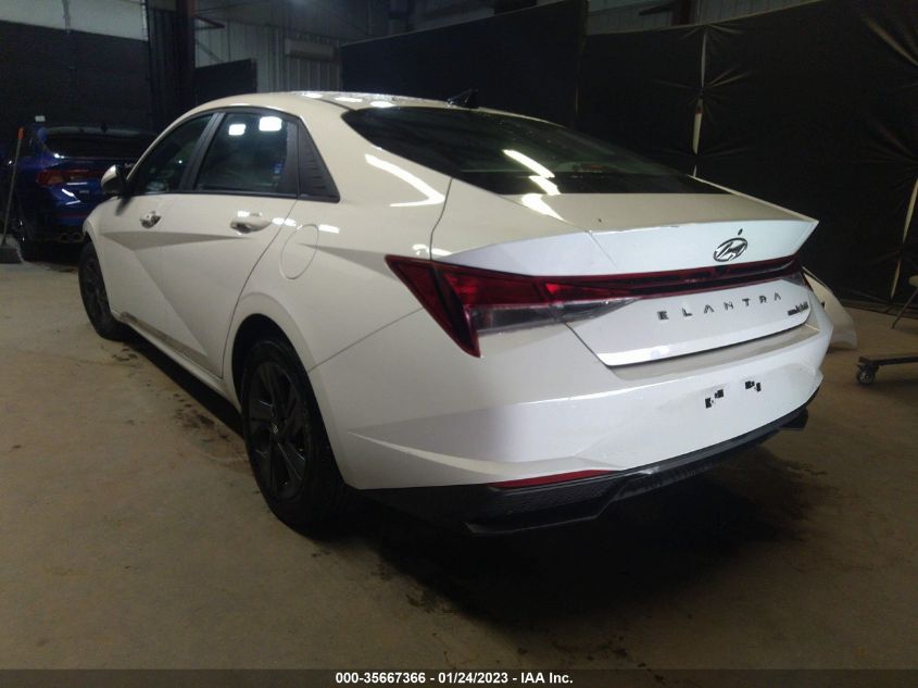 2022 HYUNDAI ELANTRA HYBRID BLUE VIN: KMHLM4AJ4NU013233