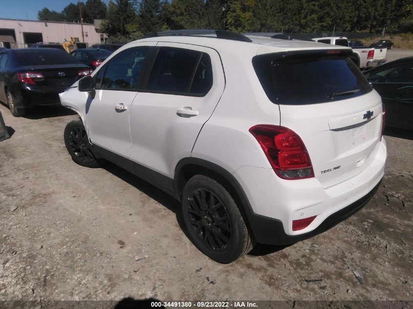 2022 CHEVROLET TRAX LT VIN: KL7CJPSM3NB524562