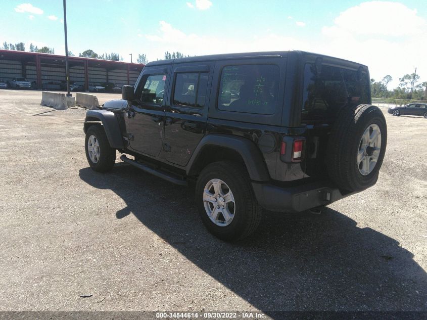 2021 JEEP WRANGLER UNLIMITED SPORT S VIN: 1C4HJXDN0MW703700