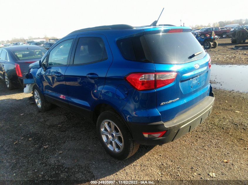 2020 FORD ECOSPORT SE VIN: MAJ6S3GLXLC394699