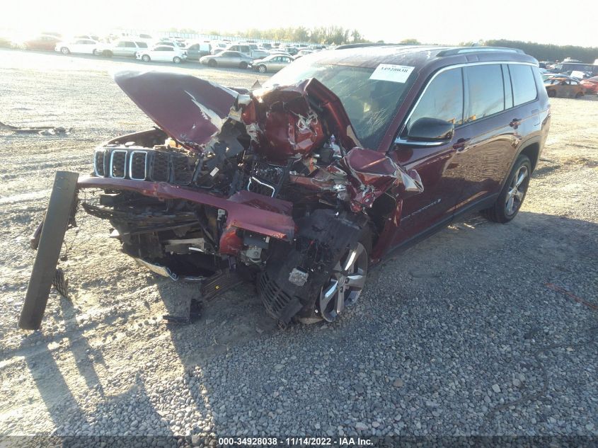 2021 JEEP GRAND CHEROKEE L LIMITED VIN: 1C4RJJBG9M8136249