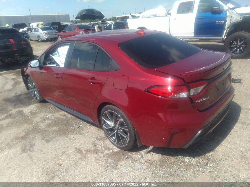 2022 TOYOTA COROLLA SE/SE NIGHTSHADE/APEX SE VIN: 5YFS4MCE9NP105015