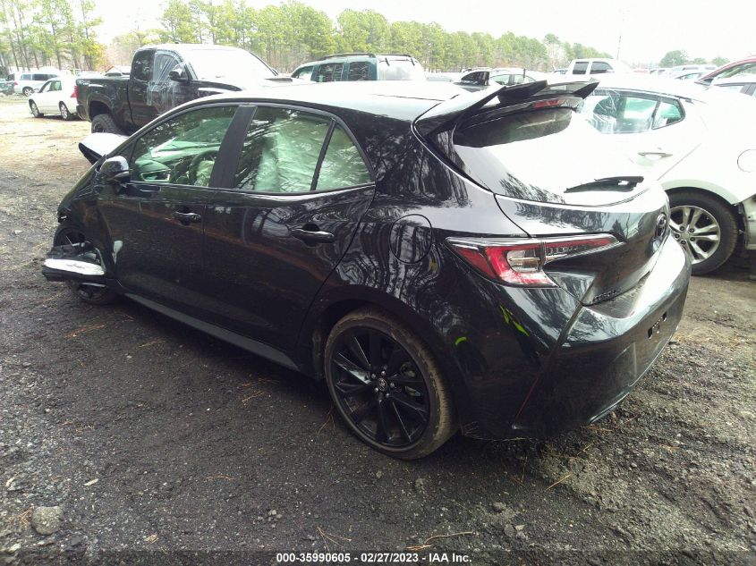 2022 TOYOTA COROLLA HATCHBACK SE/NIGHTSHADE/XSE VIN: JTND4MBE3N3179657