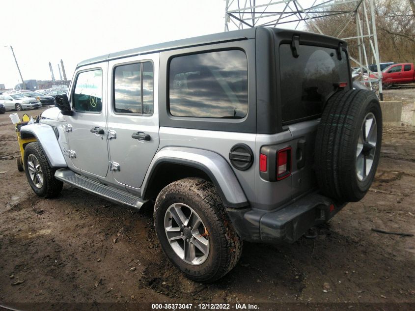 2020 JEEP WRANGLER UNLIMITED SAHARA VIN: 1C4HJXEN2LW214115