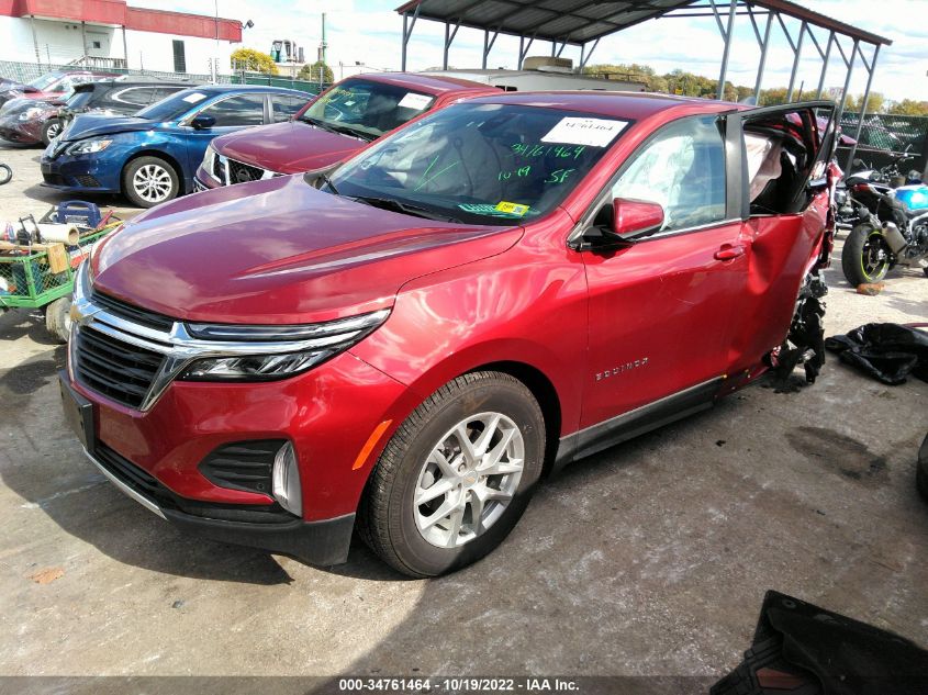 2022 CHEVROLET EQUINOX LT VIN: 3GNAXUEV7NL115725
