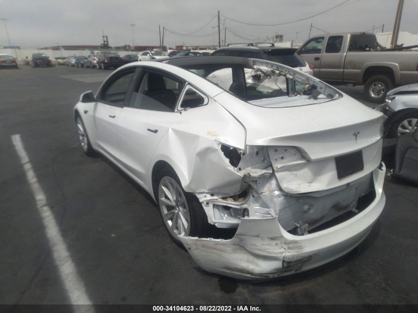 2021 TESLA MODEL 3 STANDARD RANGE PLUS VIN: 5YJ3E1EA0MF072815