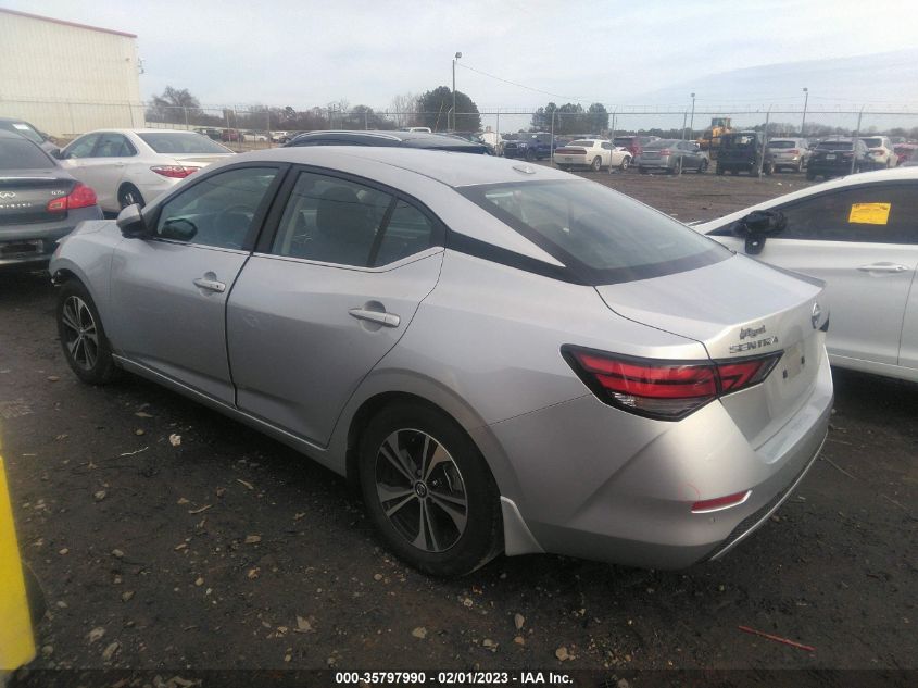 2022 NISSAN SENTRA SV VIN: 3N1AB8CV1NY215052