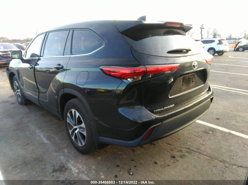 2021 TOYOTA HIGHLANDER XLE VIN: 5TDGZRBH7MS097521