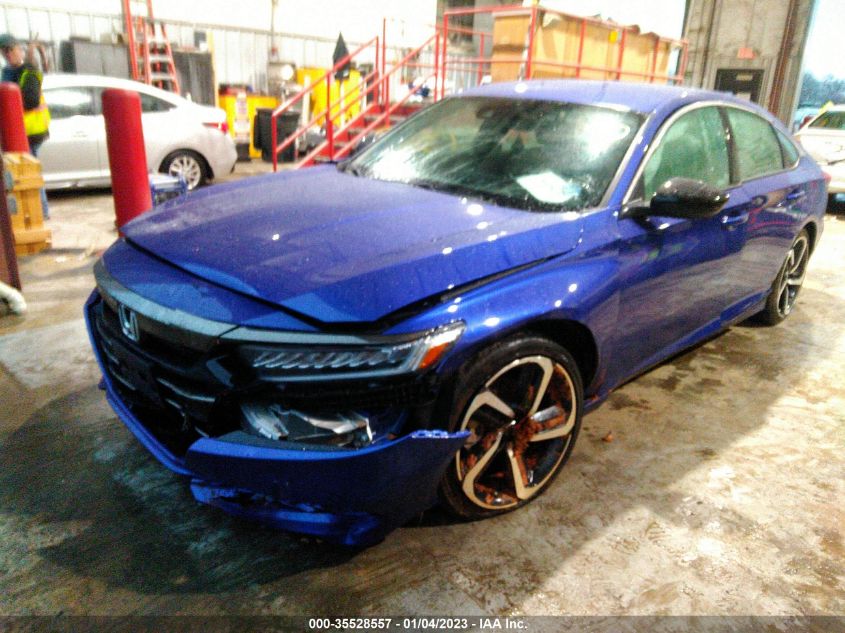 2022 HONDA ACCORD SEDAN SPORT VIN: 1HGCV1F37NA062231
