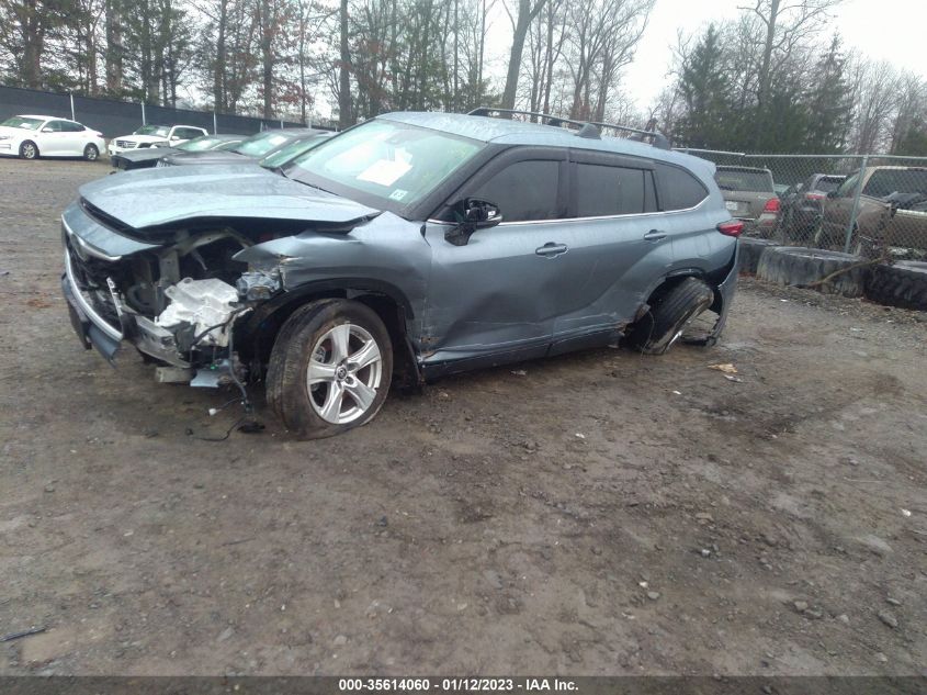 2022 TOYOTA HIGHLANDER HYBRID LE VIN: 5TDBBRCH8NS101106