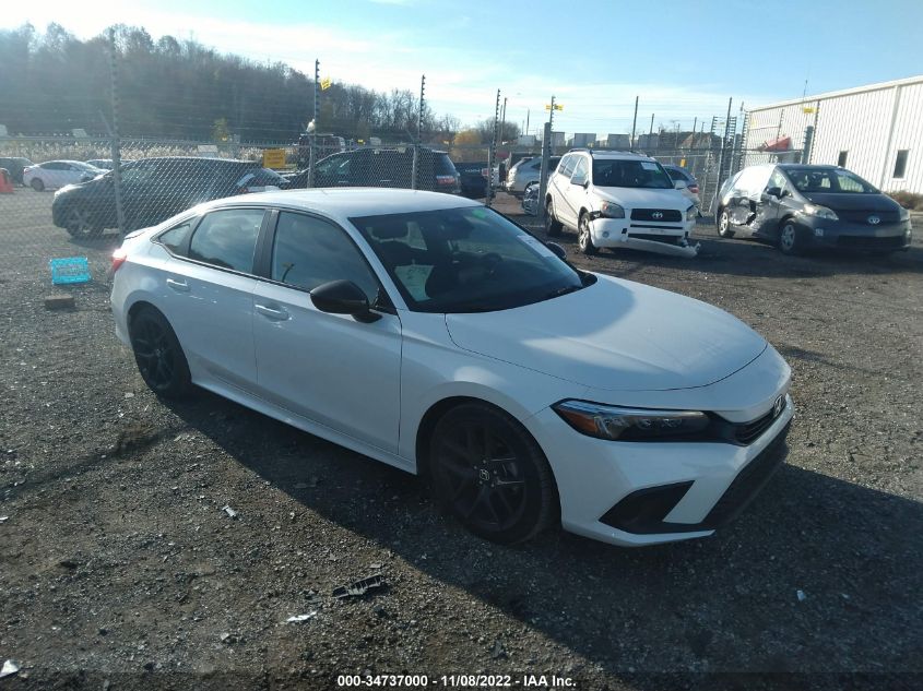 2022 HONDA CIVIC SEDAN SPORT VIN: 2HGFE2F56NH547613