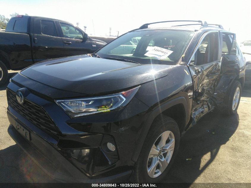 2021 TOYOTA RAV4 HYBRID XLE VIN: 4T3RWRFV4MU019360